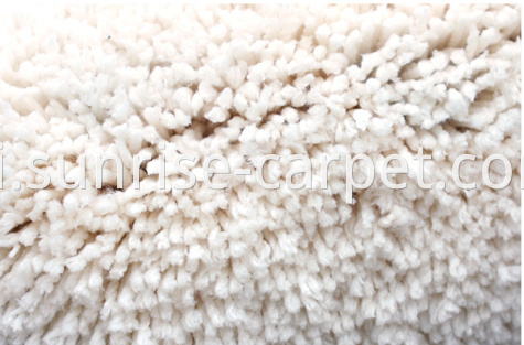microfiber shaggy carpet ivory color